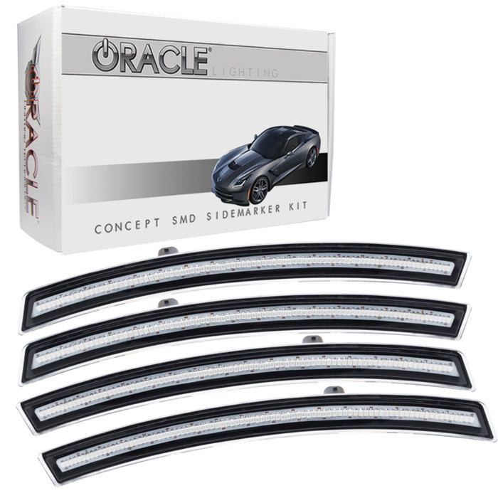 Oracle Chevrolet Corvette C7 Concept Sidemarker Set Clear No Paint SEE WARRANTY 2392-019