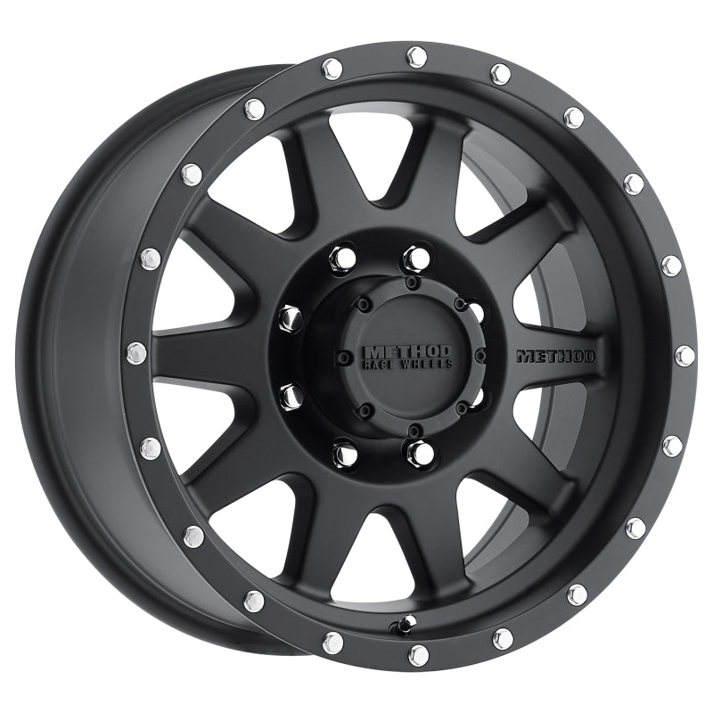 Method MR301 The Standard 17x9 -12mm Offset 8x6.5 130.81mm CB Matte Black Wheel MR30179080512N