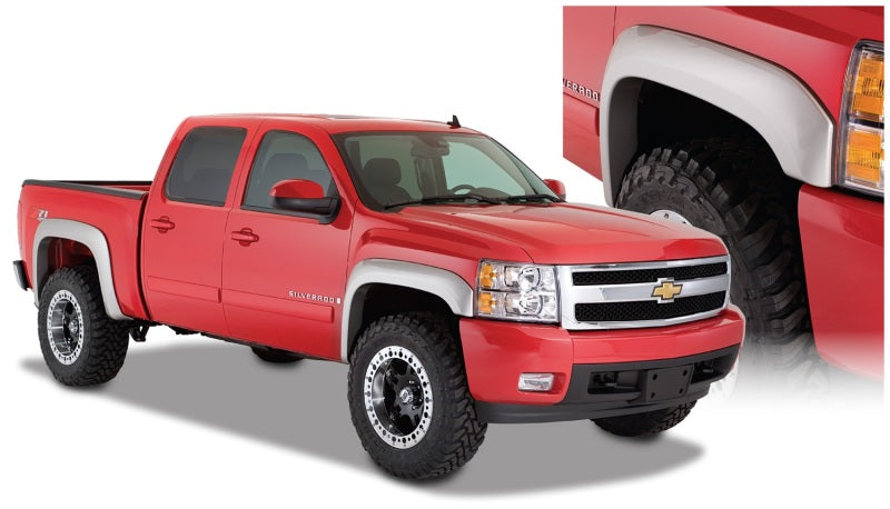 Bushwacker 07-14 Chevy Silverado 2500 HD Fleetside Extend-A-Fender Style Flares 4pc Black 40938-02