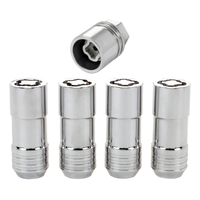 McGard Wheel Lock Nut Set 4pk. (Cone Seat) M14X2.0 / 13/16 Hex / 2.25in. Length Chrome 24205