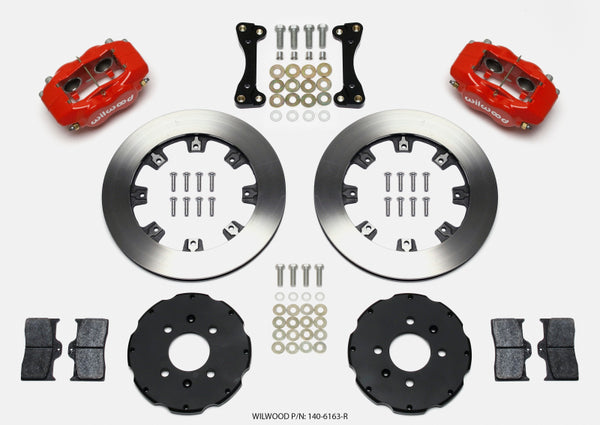 Wilwood Forged Dynalite Front Hat Kit 12.19in Red 94-01 Honda/Acura w/262mm Disc 140-6163-R