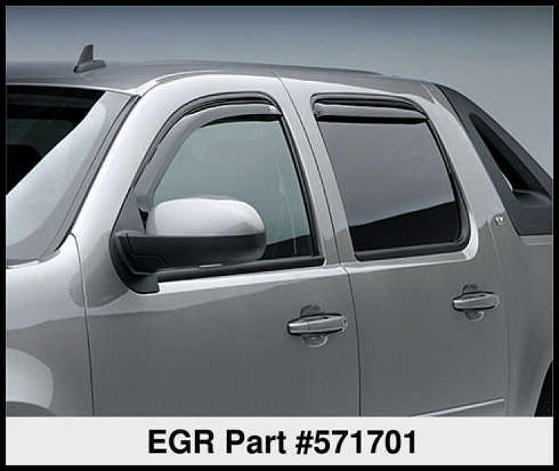 EGR 07+ Chev Suburban/GMC Yukon XL In-Channel Window Visors Set of 4 (571701) 571701