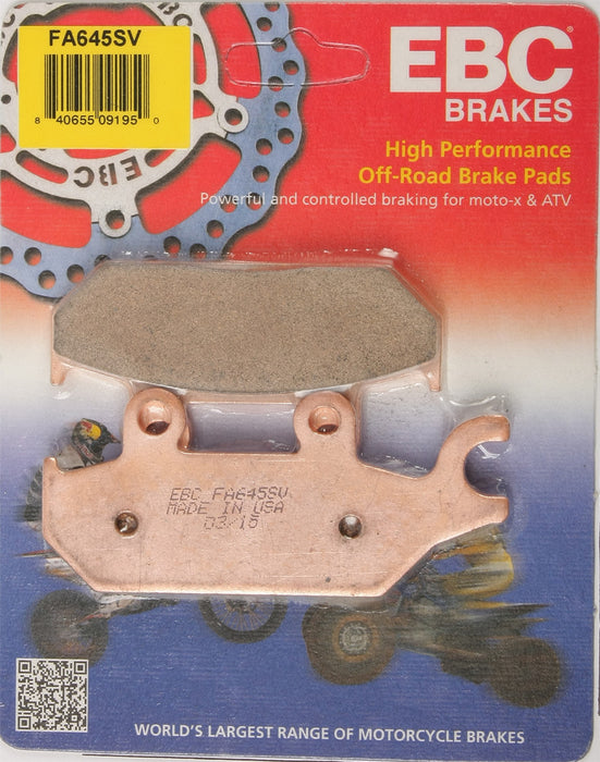 EBC Brakes FA645SV V-Pad Semi-sintered Touring Bike Disc Brake Pad