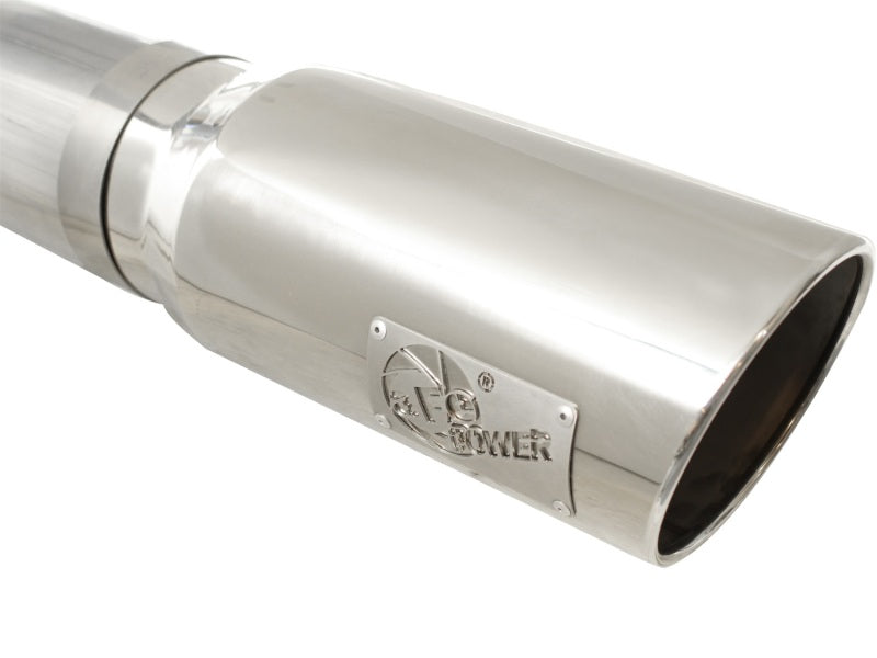 aFe MACHForce XP Exhaust 5in DPF-Polished, GM Diesel Trucks 07.5-10 V8-6.6L 9(td) LMM 49-44040-P