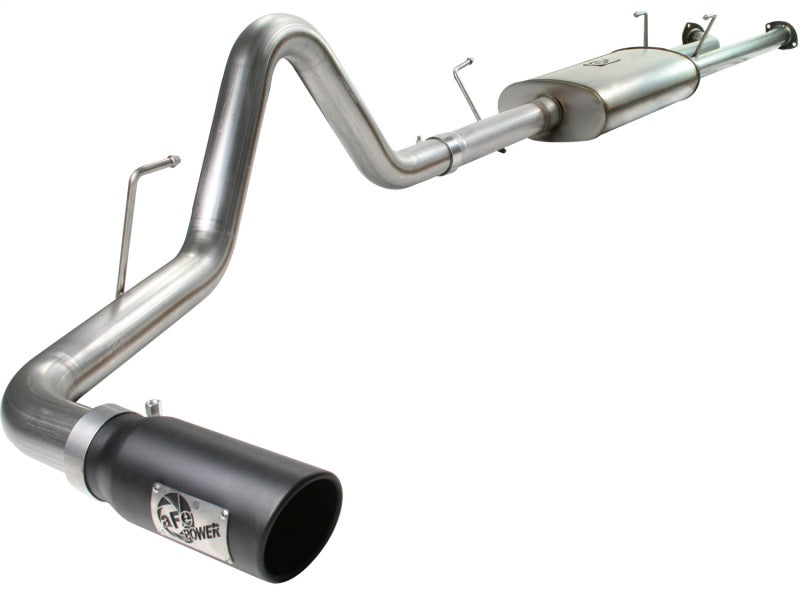 aFe MACHForce XP Exhaust Cat-Back SS-409 07-09 Toyota Tundra V8-5.7L w/ Black Tip 49-46006-B