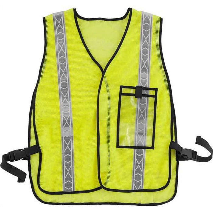 BikeMaster Reflective Safety Vest w/ Id Pocket Lime 107561