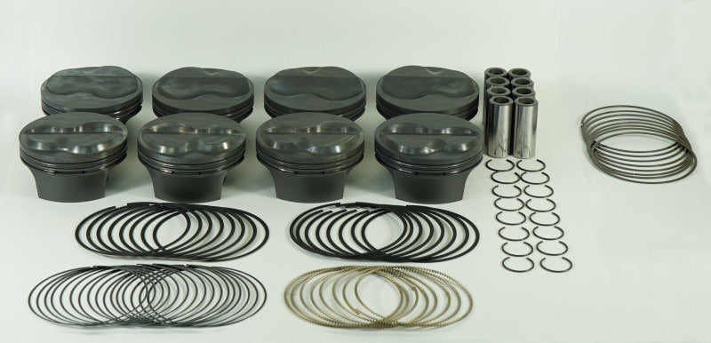 Mahle MS Piston Set Chevy SB 393ci 4.155in Bore 3.625 Stroke 6.125 Rod .927 Pin 4cc 12.7CR 197754955