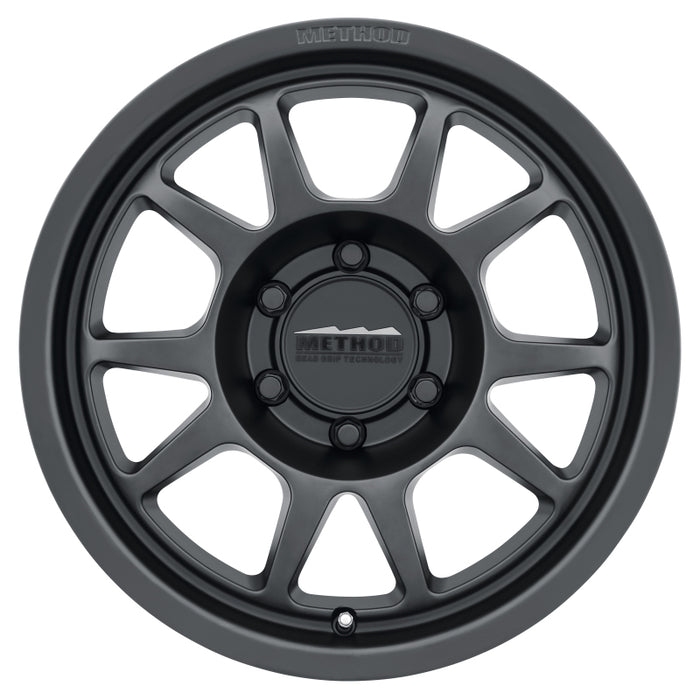 Method MR702 17x7.5 +50mm Offset 6x130 84.1mm CB Matte Black Wheel MR70277563550