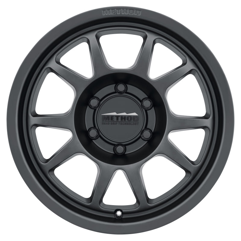 Method MR702 17x8.5 0mm Offset 6x5.5 106.25mm CB Matte Black Wheel MR70278560500