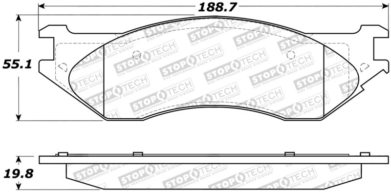 StopTech Street Brake Pads 308.07023