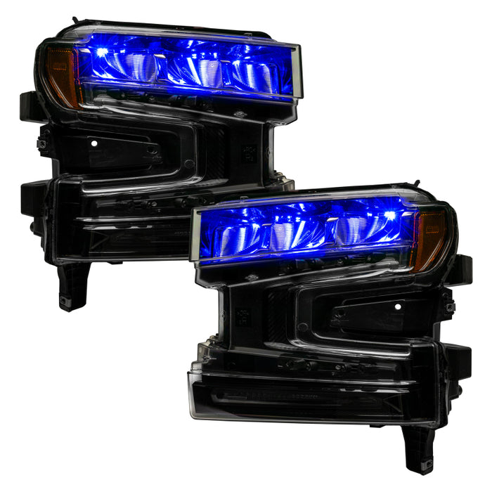 Oracle 19-21 Silverado/Sierra 1500 RGB Demon Eye Headlight Kit w/o Controller SEE WARRANTY 1440-334