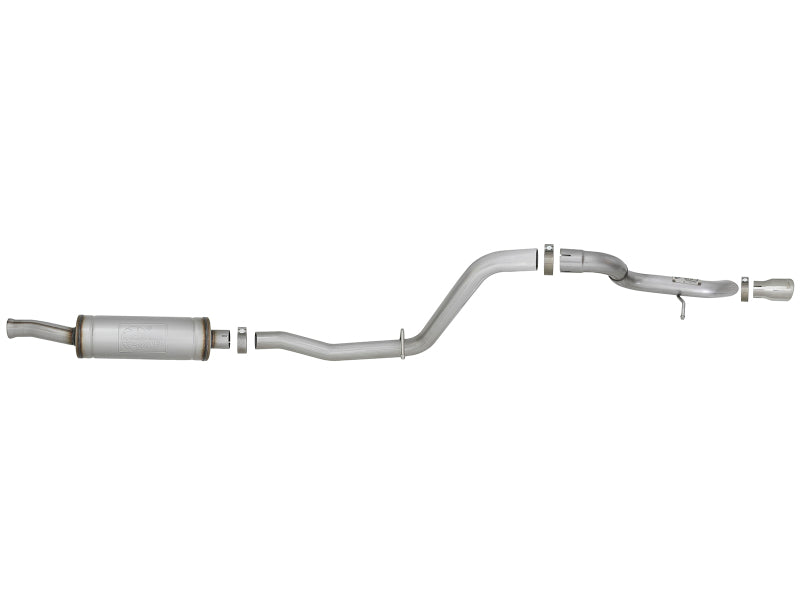 aFe MACH Force-Xp 2.5in Catback High-Tuck Exhaust 18-21 compatible with Jeep Wrangler (JL)3.6L 4-Door Polished Tip 49-48065-1P