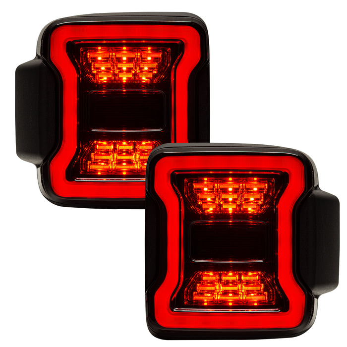 Oracle compatible with Jeep Wrangler JL Black Series LED Tail Lights SEE WARRANTY 5852-504