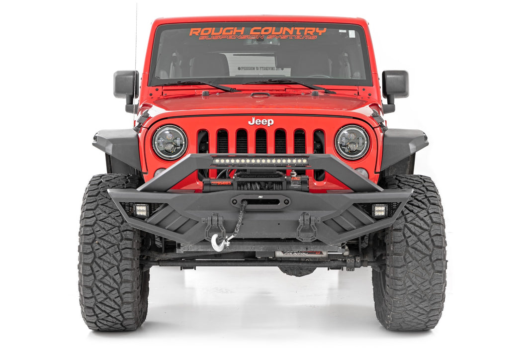 Rough Country High Clearance Led Flat Fender Flare Kit Uv Treated compatible with Jeep Wrangler Jk (07-18) 99037