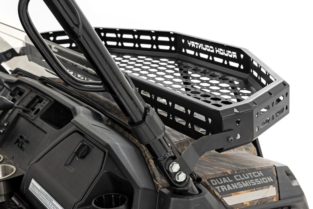 Rough Country Front Cargo Rack Black Series Led 6" Light Slime Line Honda Pioneer 1000/Pioneer 1000-5 92059