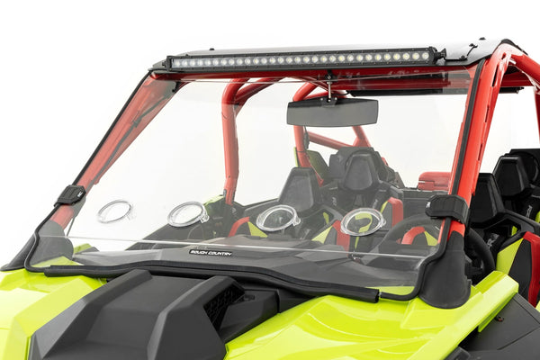 Rough Country Vented Full Windshield Scratch Resistant Fits Polaris Rzr Pro/Turbo R 98202210