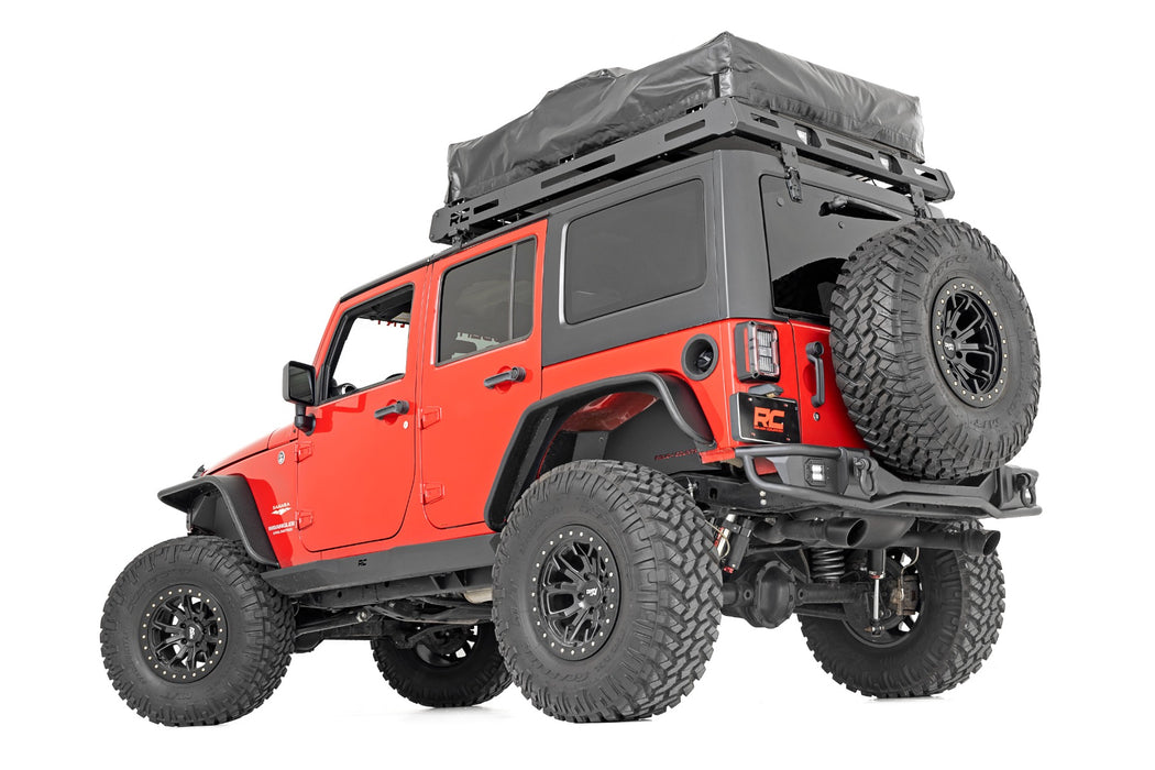 Rough Country Rock Sliders Heavy Duty L 4-Door compatible with Jeep Wrangler Jk (07-18) 90800