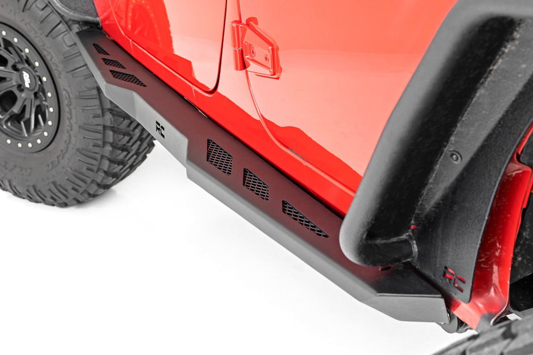 Rough Country Rock Sliders Heavy Duty L 4-Door compatible with Jeep Wrangler Jk (07-18) 90800