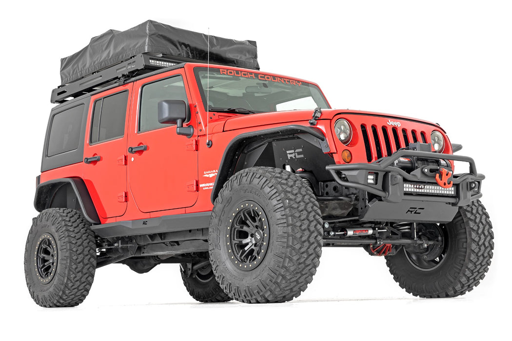 Rough Country Rock Sliders Heavy Duty L 4-Door compatible with Jeep Wrangler Jk (07-18) 90800