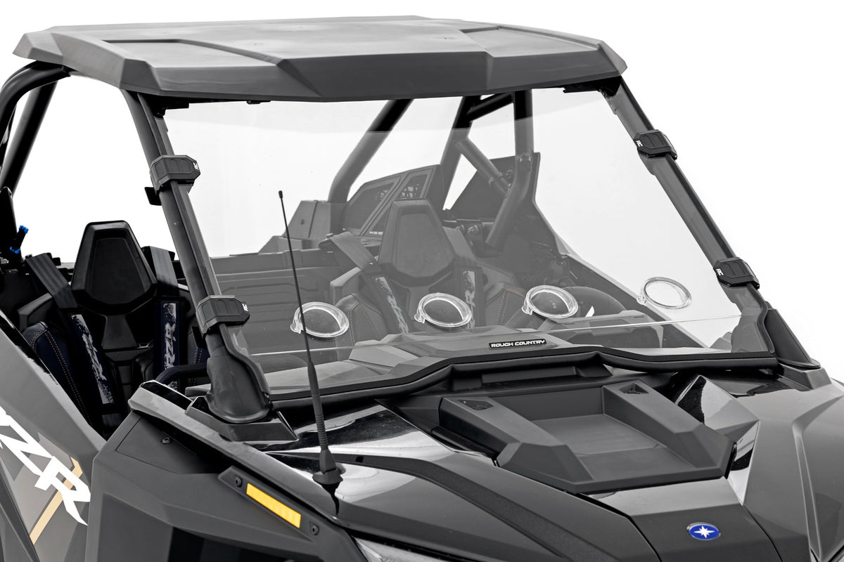 Rough Country Vented Full Windshield Scratch Resistant Fits Polaris Rzr Pro/Turbo R 98202010