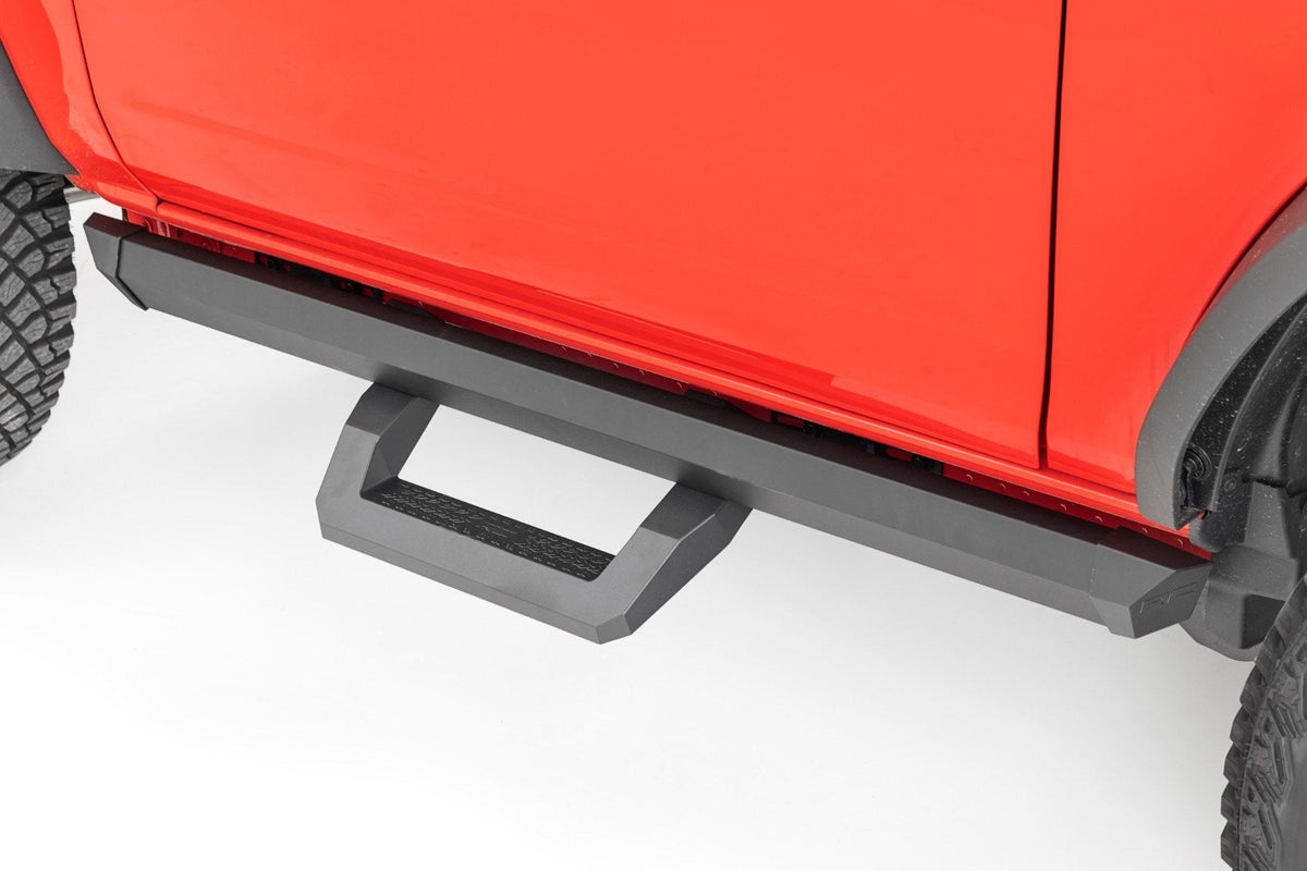 Rough Country Sr2 Adjustable Aluminum Step Fits Ford Bronco (2 Door) 4WD (2021-2023) 52004