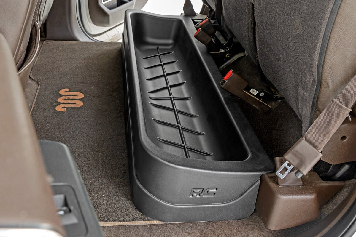 Rough Country Under Seat Storage Crew Cab Fits Ford F-150/F-250/F-350/Raptor (15-23) RC09281A