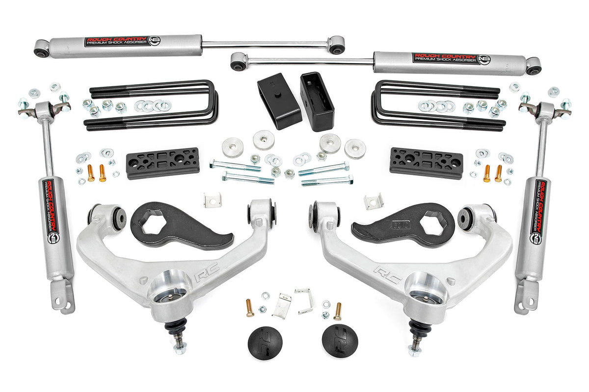 Rough Country 3 Inch Lift Kit Fits Chevy/GMC Sierra 3500HD/Silverado 3500HD (20-23) 95630