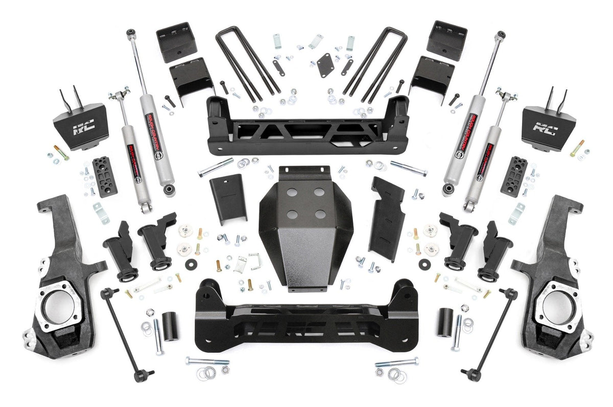 Rough Country 5 Inch Lift Kit Torsion Drop Fits Chevy/GMC 2500HD (20-24) 11030