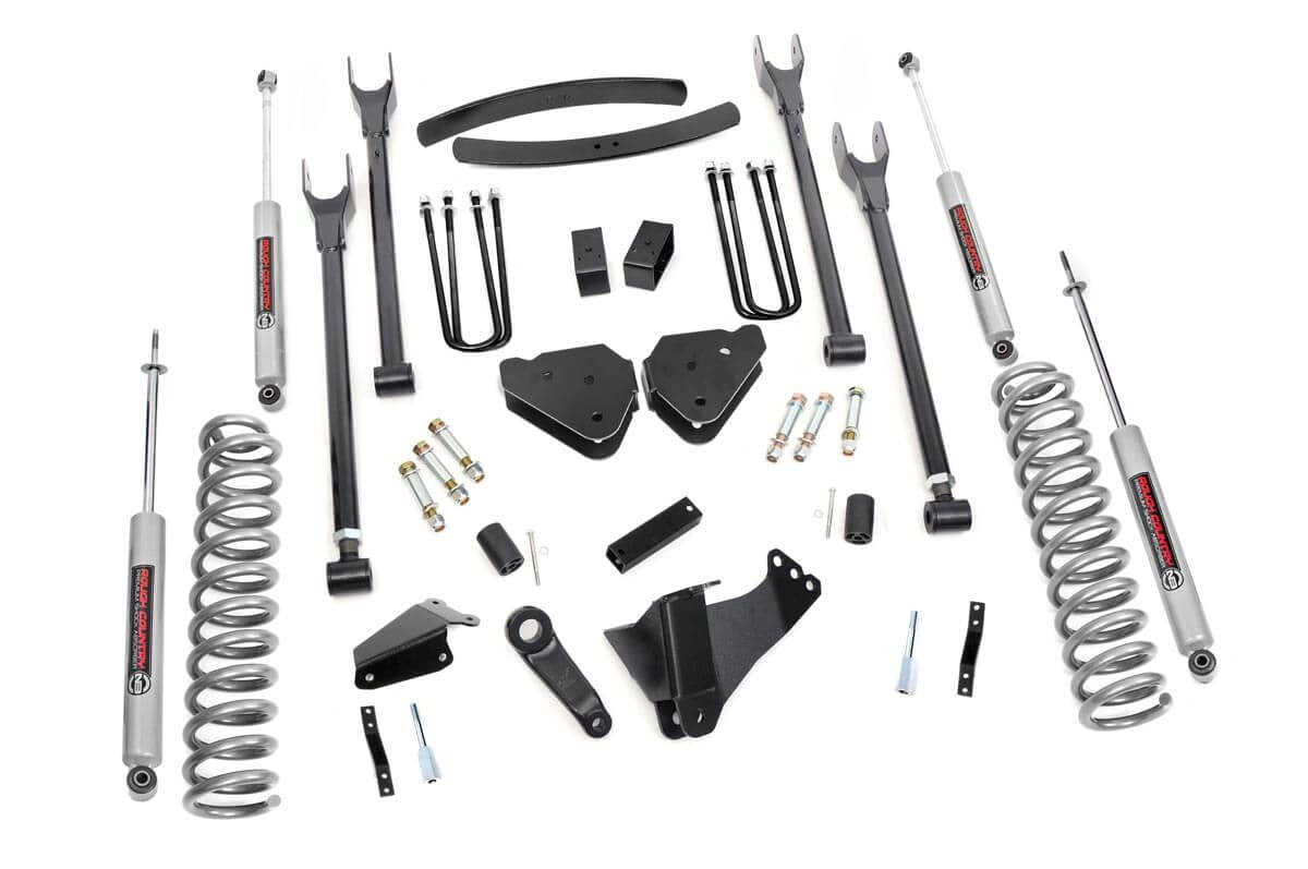 Rough Country 6 Inch Lift Kit Diesel 4 Link Ovlds Fits Ford F-250/F-350 Super Duty (05-07) 580.20