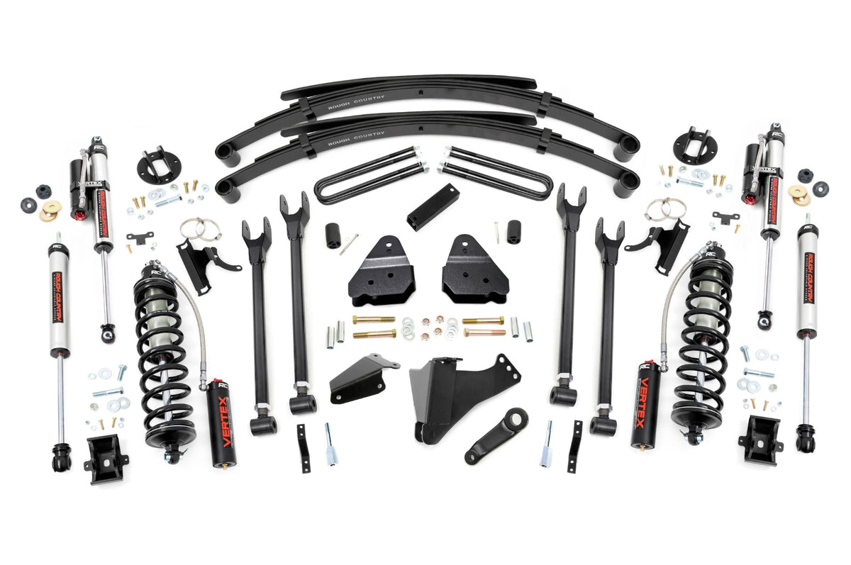 Rough Country 6 Inch Lift Kit Diesel 4 Link Rr Spring C/O Vertex Fits Ford Super Duty (05-07) 58259
