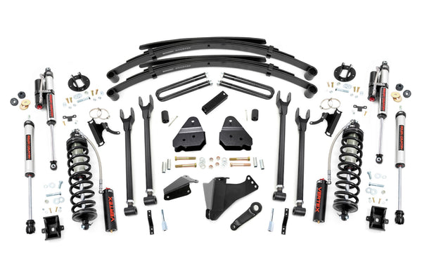 Rough Country 6 Inch Lift Kit Diesel 4 Link Rr Spring C/O Vertex Fits Ford Super Duty (05-07) 58259