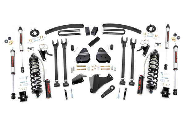 Rough Country 6 Inch Lift Kit Diesel 4 Link Ovlds C/O V2 Fits Ford Super Duty (05-07) 58058
