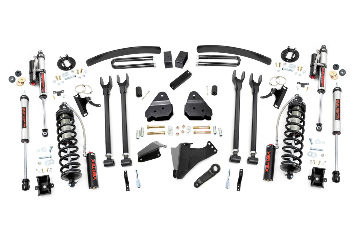 Rough Country 6 Inch Lift Kit Diesel 4 Link C/O Vertex Fits Ford F-250/F-350 Super Duty (05-07) 57959