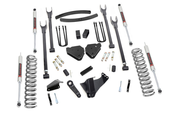 Rough Country 6 Inch Lift Kit Gas 4 Link M1 Fits Ford F-250/F-350 Super Duty (05-07) 57840