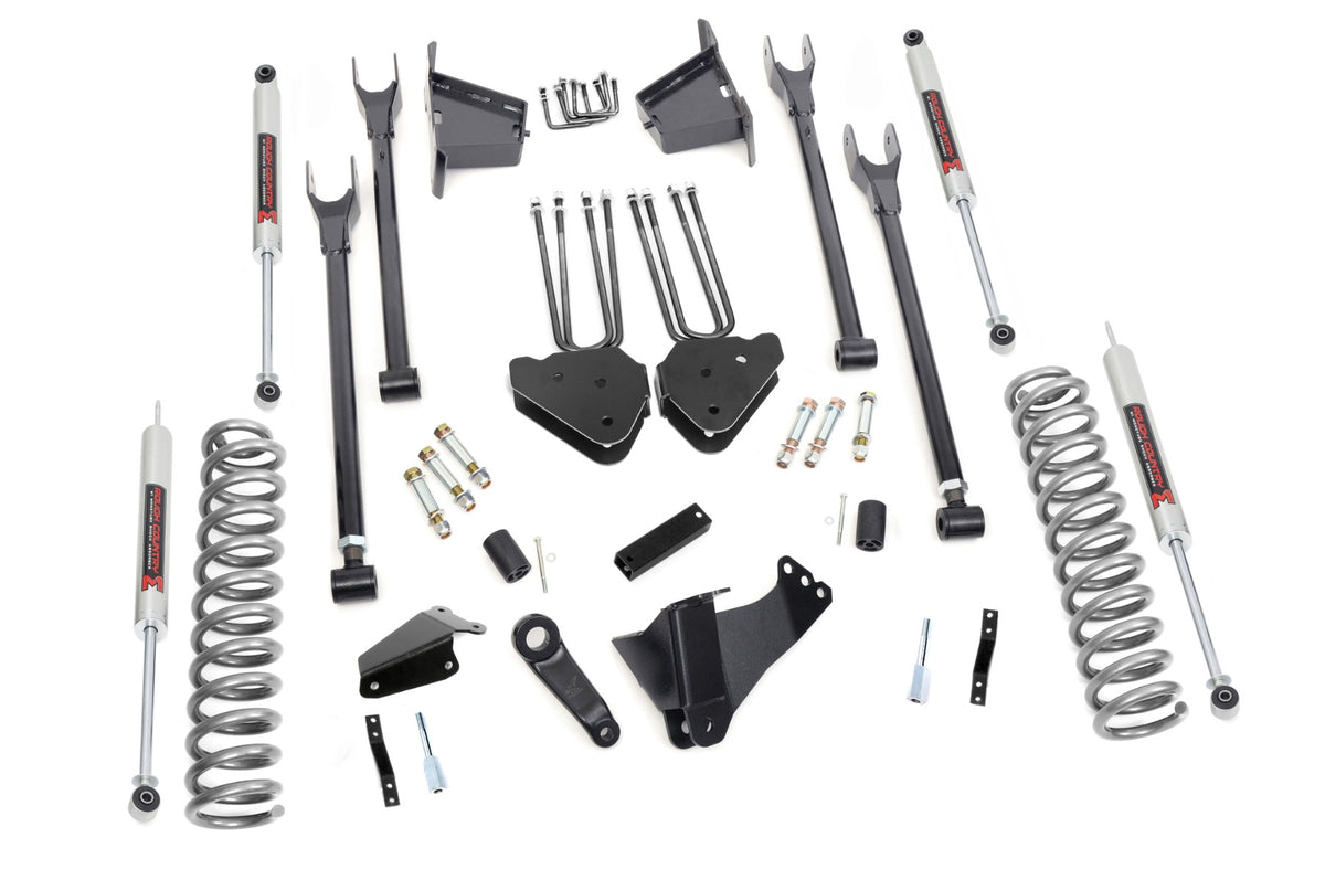 Rough Country 8 Inch Lift Kit 4 Link Rr Blocks M1 Fits Ford F-250/F-350 Super Duty (05-07) 59140