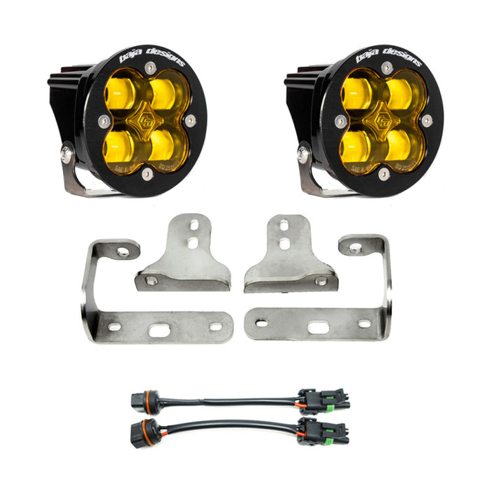 Baja Designs 2018+ Wrangler JL Rubicon Sport Fog Light Pocket Kit Amber 447722