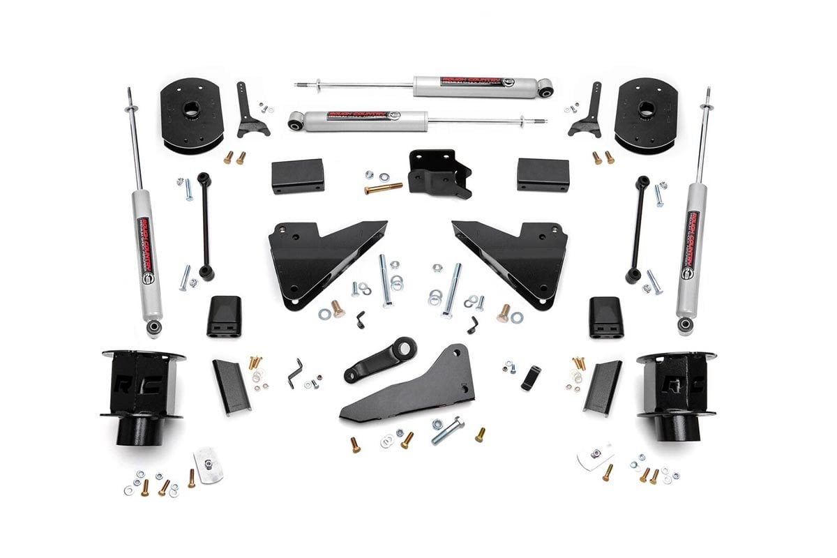 Rough Country 5 Inch Lift Kit Fr Spacer Radius Arm Drop Fits RAM 2500 4WD (14-18) 35720