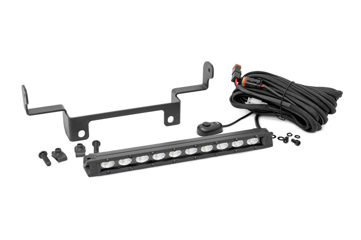 Rough Country Led Light Bumper Mount 10" Black Slimline Fits Honda Pioneer 1000/Pioneer 1000-5 92001