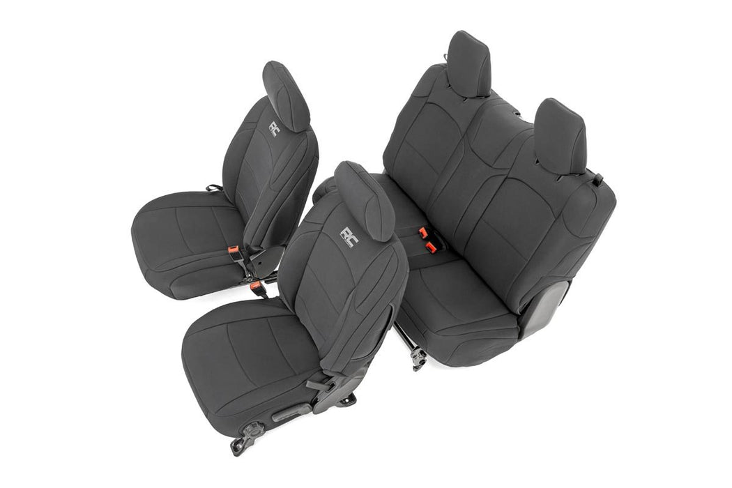 Rough Country Seat Covers Front And Rear compatible with Jeep Wrangler Jl 4Wd (2018-2023) 91020