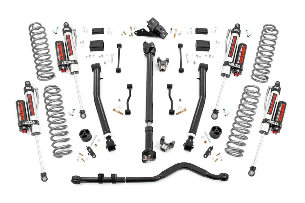 Rough Country 3.5 Inch Lift Kit Adj Lower Fr D/S Vertex compatible with Jeep Wrangler Jl (18-23) 65550