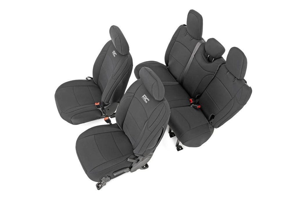 Rough Country Seat Covers Front And Rear compatible with Jeep Wrangler Jl 4Wd (2018-2023) 91010