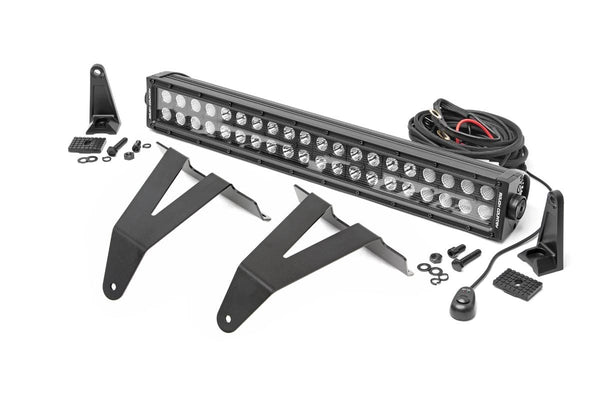 Rough Country Led Light Kit Bumper Mount 20" Black Dual Row Fits RAM 1500 (19-23) 70779