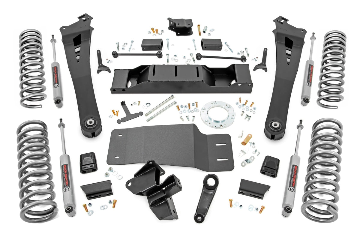 Rough Country 5 Inch Lift Kit Dual Rate Coils Non-Aisin Fits RAM 2500 4WD (19-23) 38330