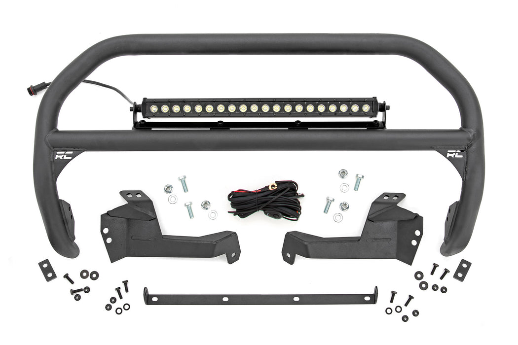 Rough Country Nudge Bar 20 Inch Black Single Row Led Ford Bronco Sport (21-23) 51041