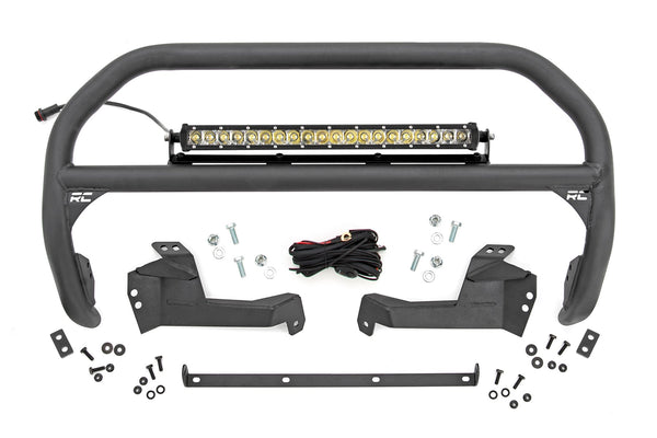 Rough Country Nudge Bar 20 Inch Chrome Single Row Led Fits Ford Bronco Sport (21-23) 51043