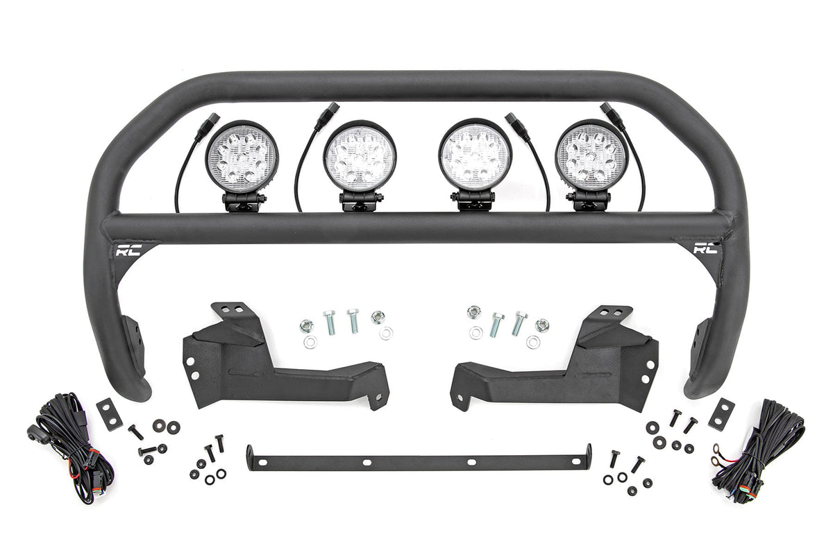 Rough Country Nudge Bar 4 Inch Round Led (X4) Fits Ford Bronco Sport 4WD (21-23) 51044