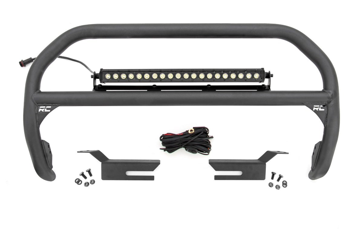 Rough Country Nudge Bar 20 Inch Black Single Row Led Fits Ford Bronco 4WD (21-23) 51046