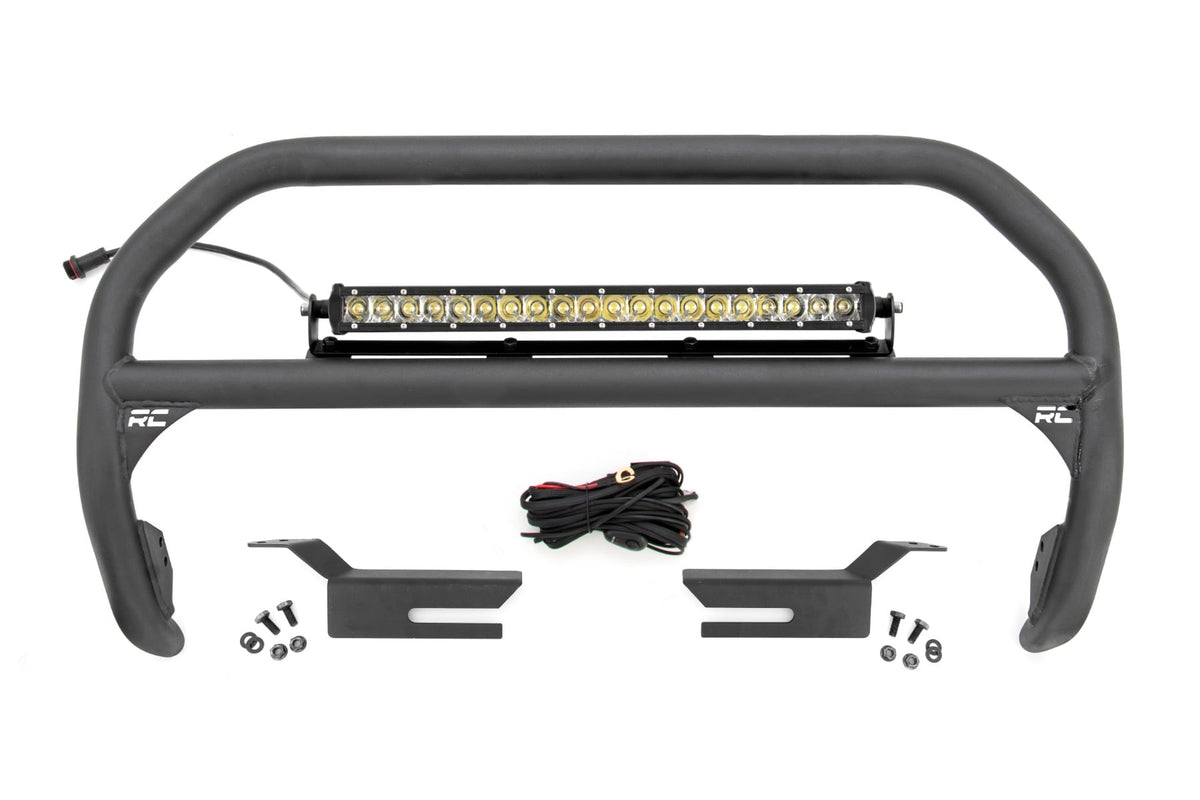 Rough Country Nudge Bar 20 Inch Chrome Single Row Led Fits Ford Bronco 4WD (21-23) 51048