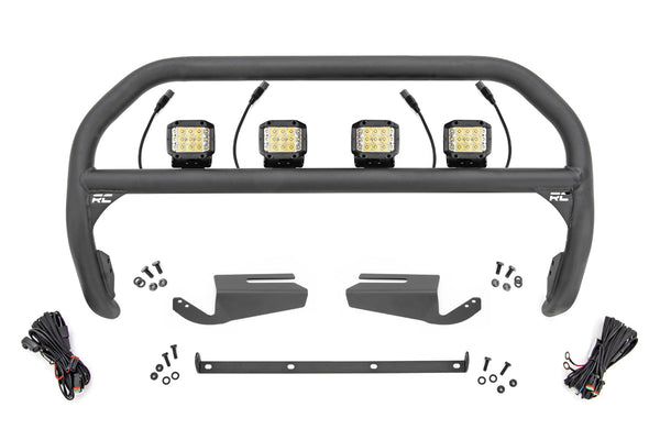 Rough Country Nudge Bar 3 Inch Wide Angle Led (X4) Oe Modular Steel Fits Ford Bronco (21-23) 51105