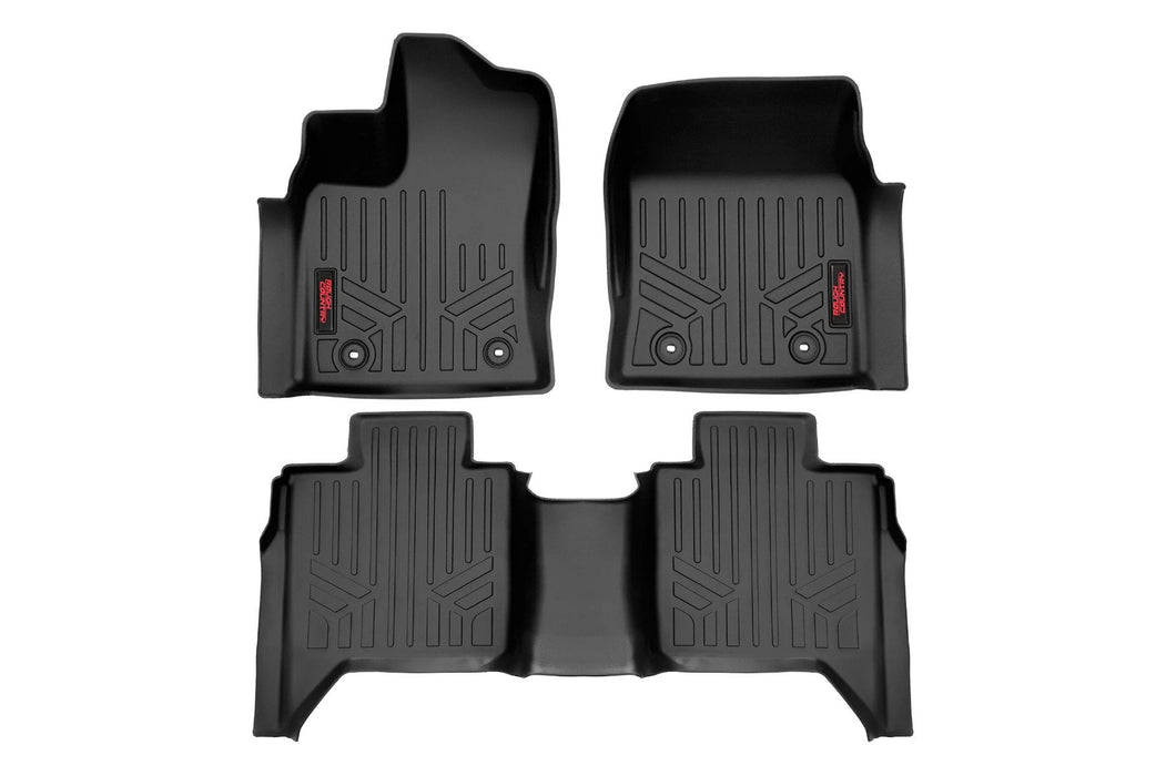 Rough Country Floor Mats FR & RR CrewMax Fits toyotaTundra 2WD/4WD (2022-2023)